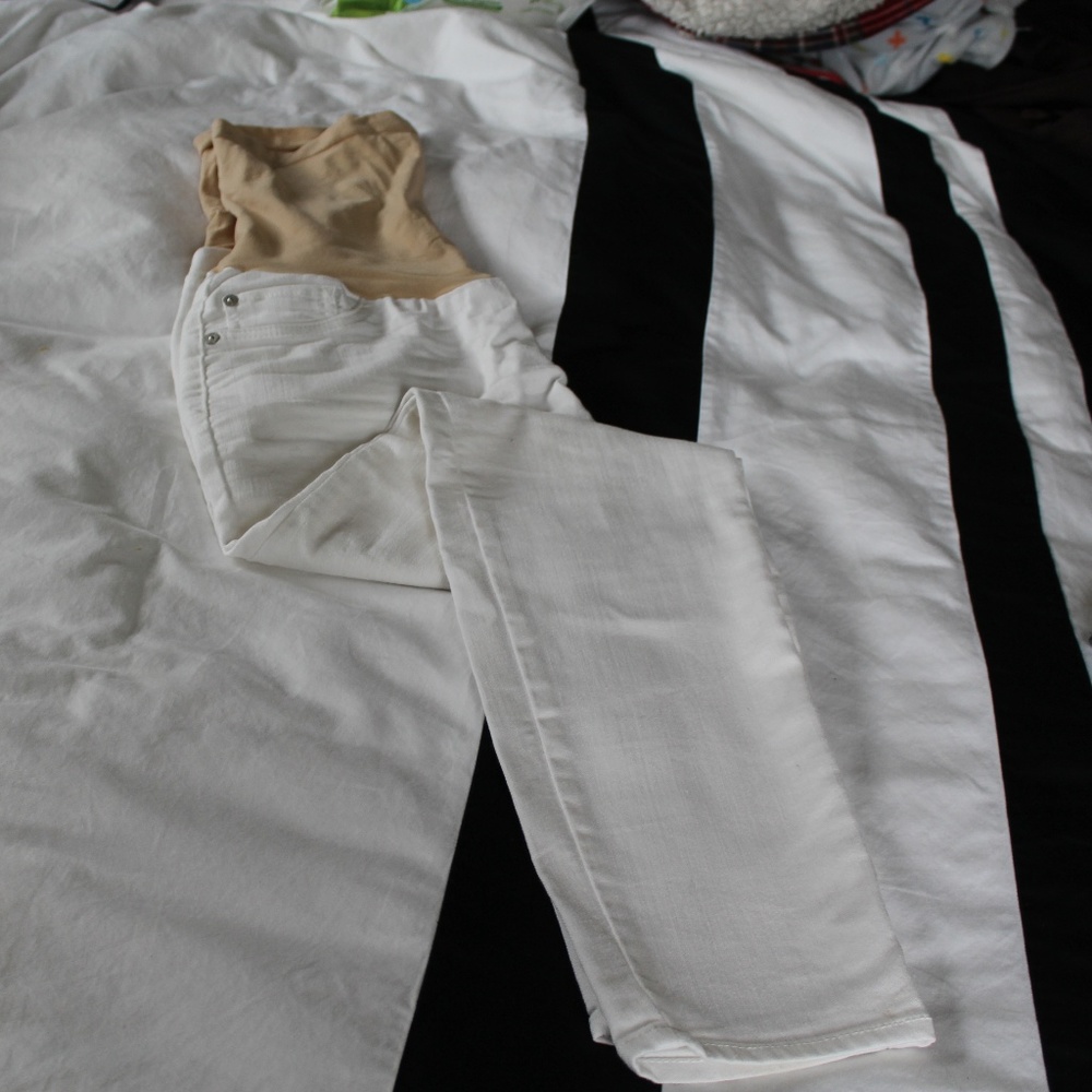 White Maternity Jeans